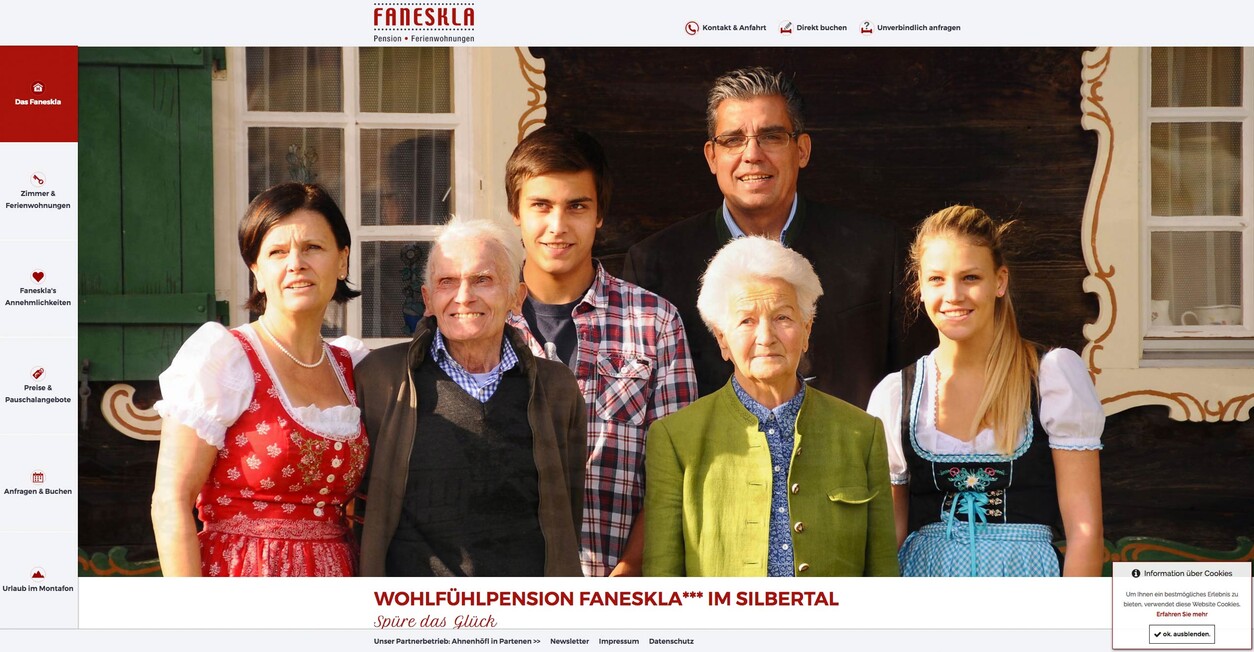 Pension Faneskla, Montafon